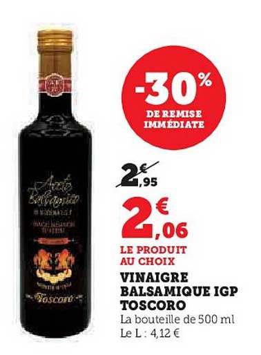 VINAIGRE BALSAMIQUE IGP TOSCORA