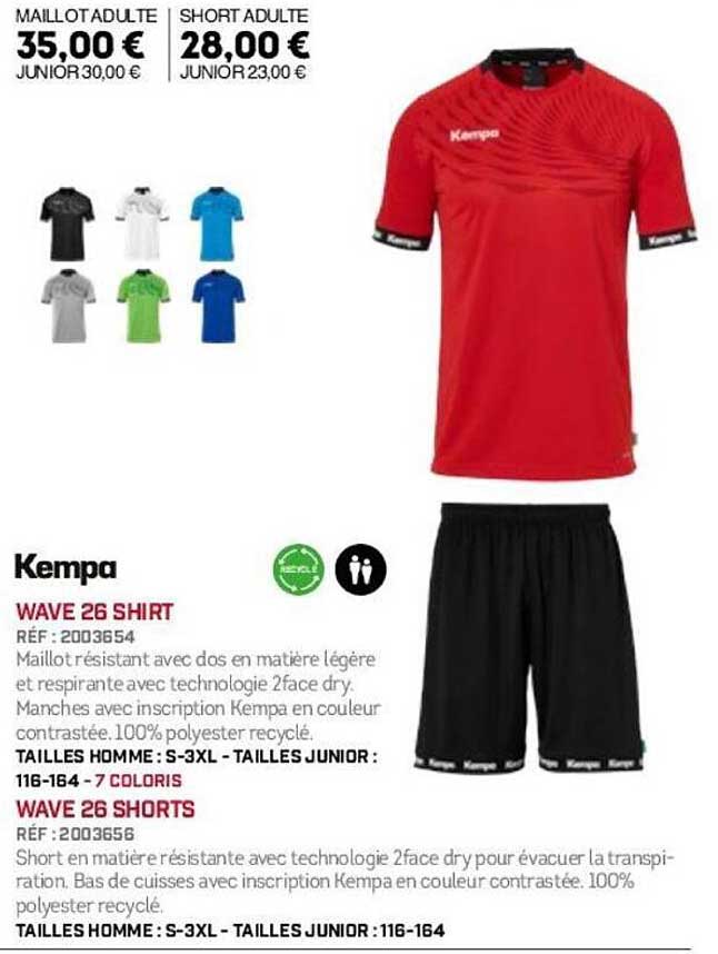 WAVE 26 SHIRT et WAVE 26 SHORTS