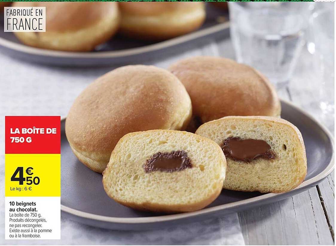 10 beignets au chocolat.