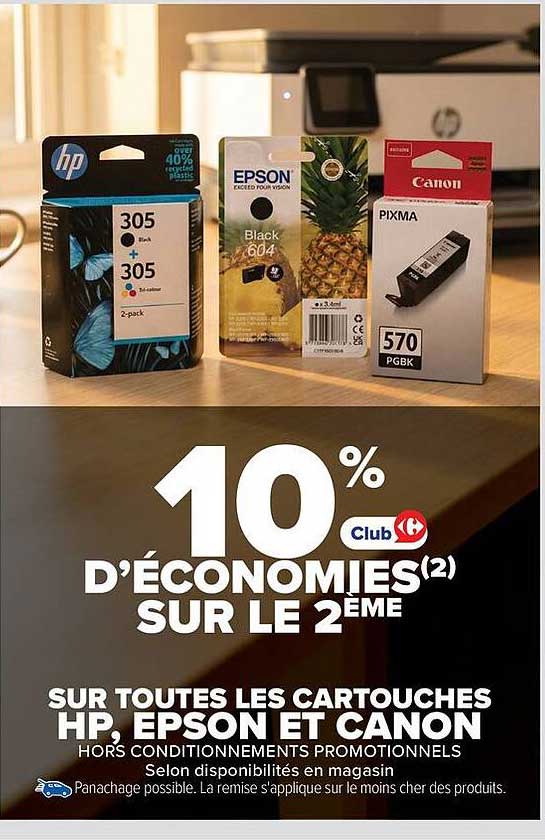 10% Club Carrefour d’économies(2) sur le 2ème