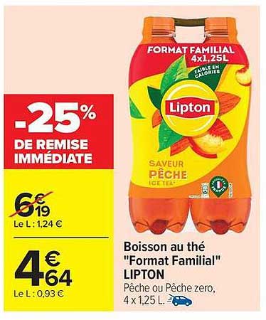 -25% DE REMISE IMMÉDIATE