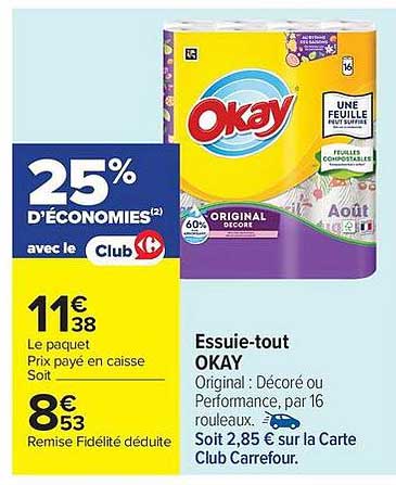 25% D'ÉCONOMIES avec le Club Carrefour