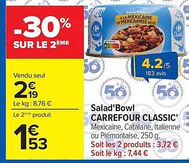 -30% SUR LE 2ÈME