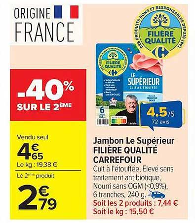 -40% SUR LE 2ÈME
