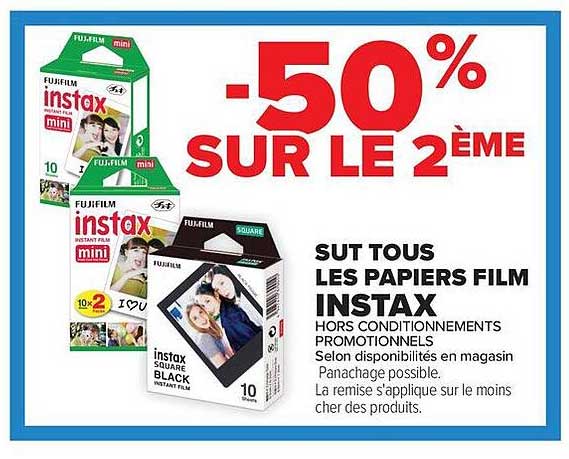 -50% SUR LE 2ÈME