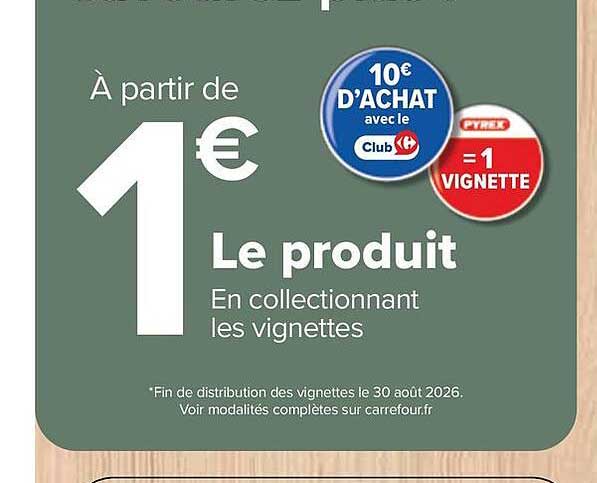 À partir de 1€ Le produit En collectionnant les vignettes