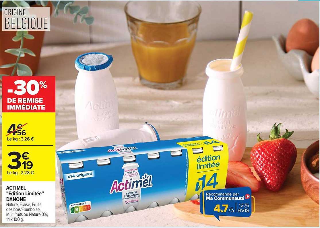 ACTIMEL "Edition Limitée" DANONE