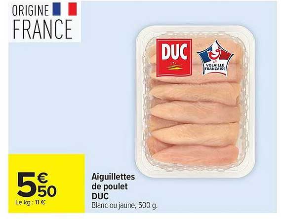 Aiguillettes de poulet DUC
