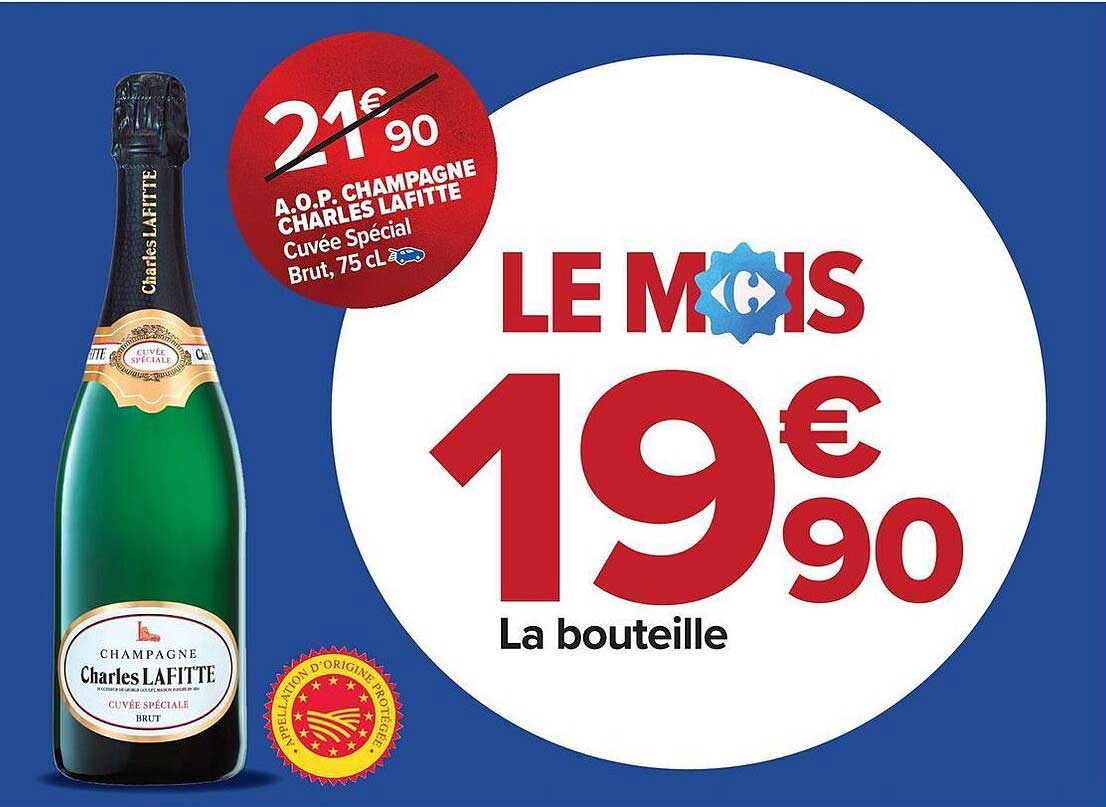 A.O.P. CHAMPAGNE CHARLES LAFITTE Cuvée Spécial Brut, 75 cl