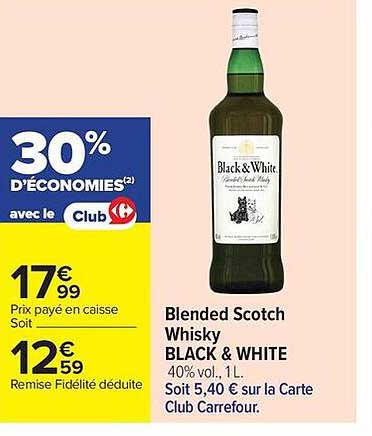 Blended Scotch Whisky BLACK & WHITE