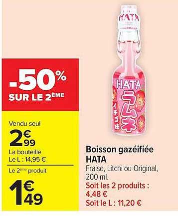 Boisson gazéifiée HATA