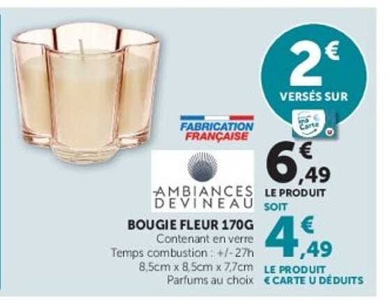 BOUGIE FLEUR 170G