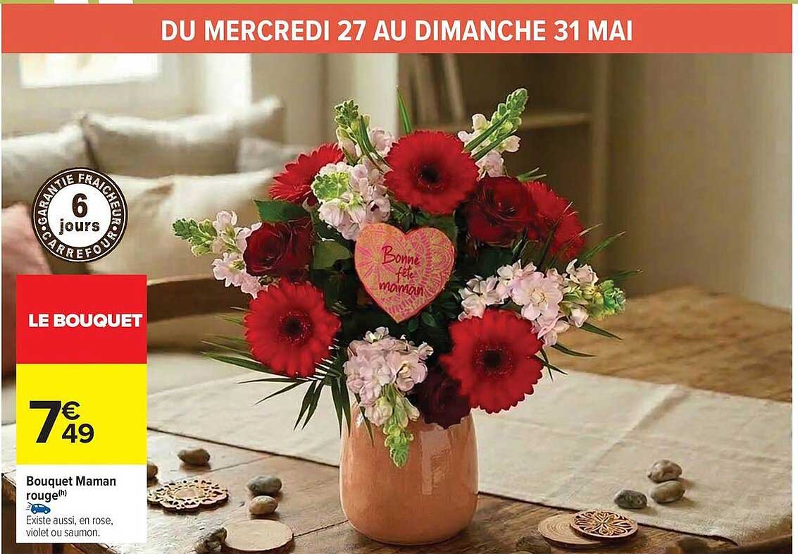 Bouquet Maman rouge