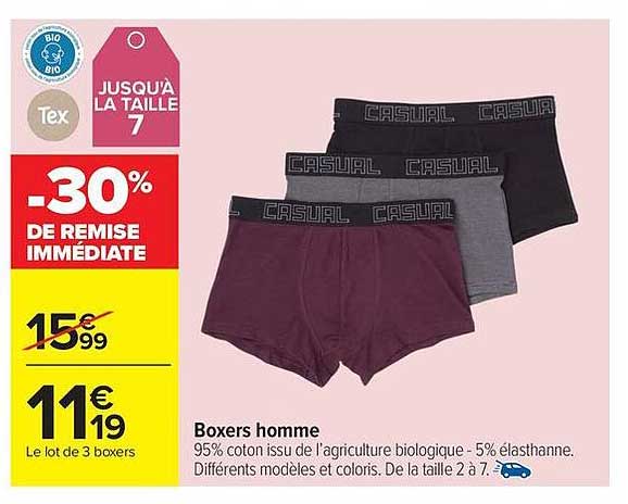 Boxers homme