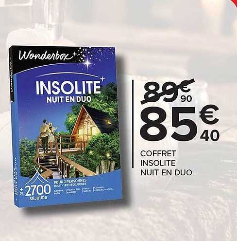 COFFRET INSOLITE NUIT EN DUO