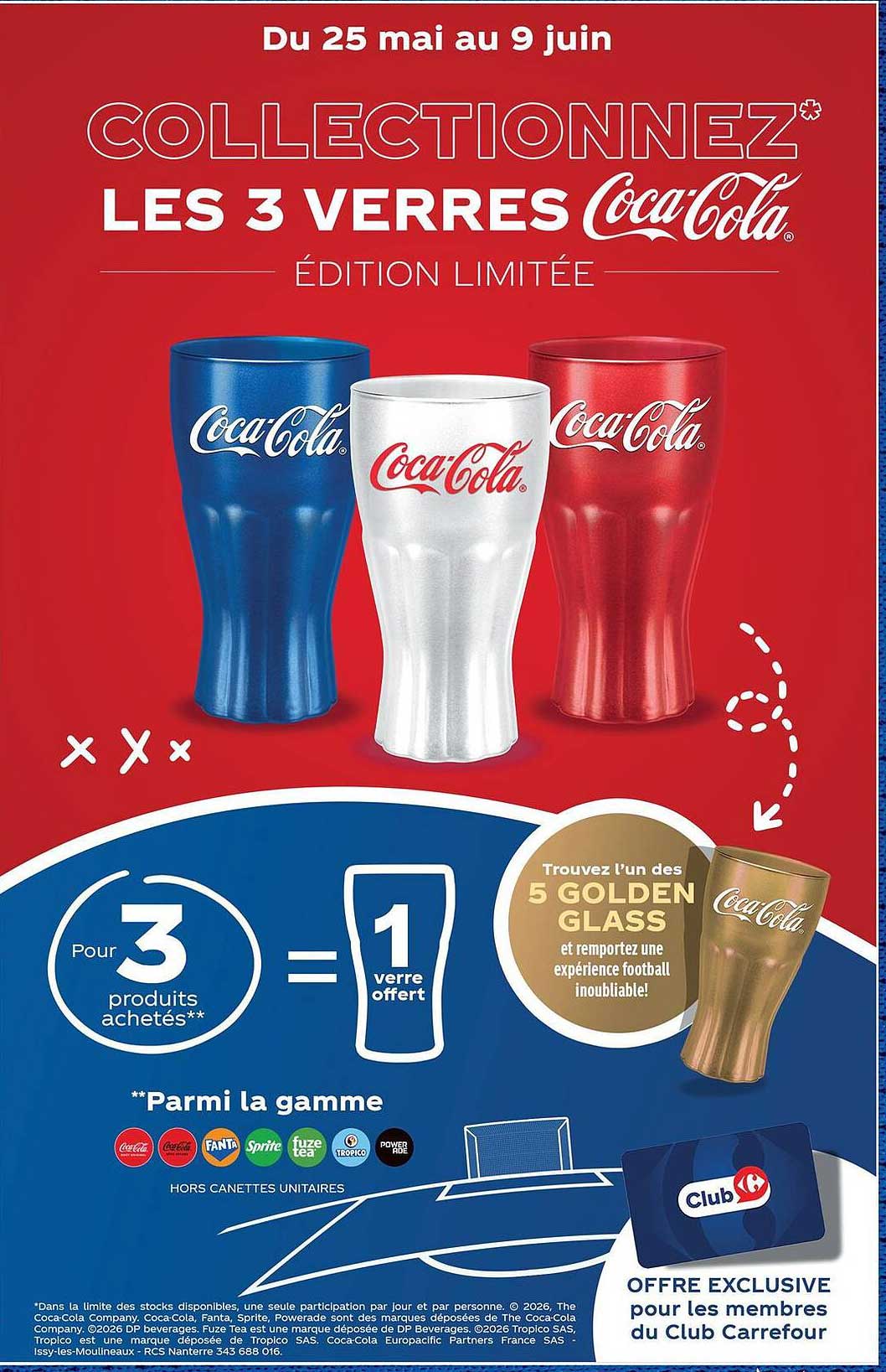 COLLECTIONNEZ* LES 3 VERRES Coca-Cola ÉDITION LIMITÉE