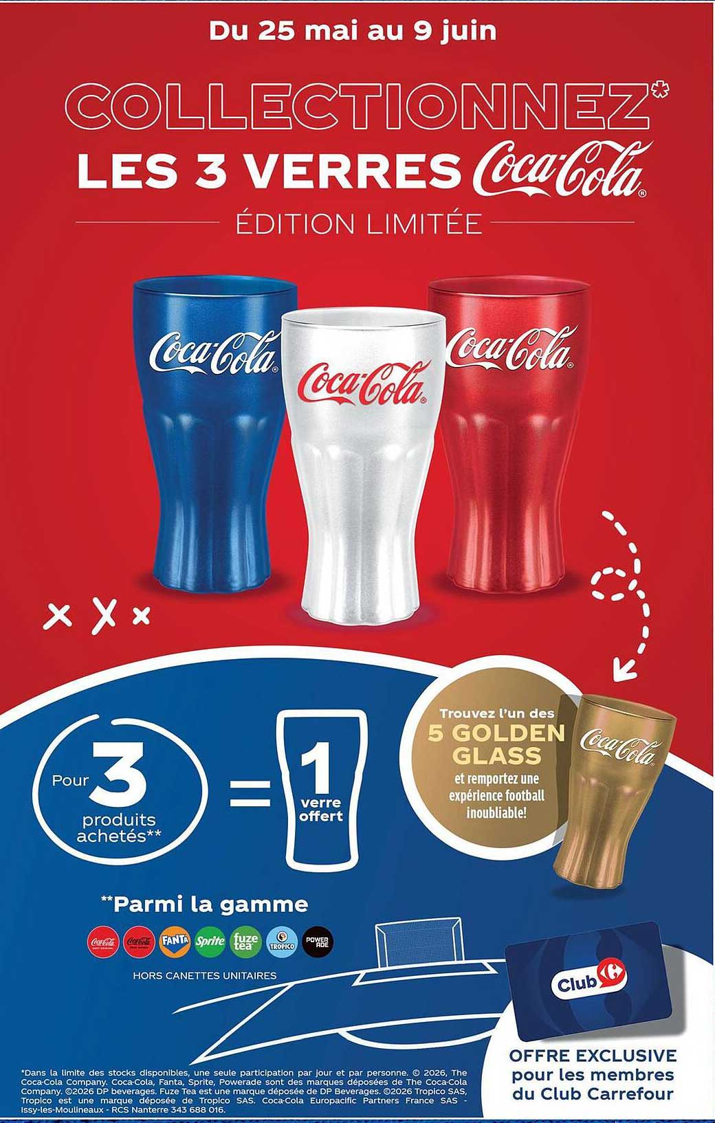 COLLECTIONNEZ* LES 3 VERRES Coca-Cola ÉDITION LIMITÉE