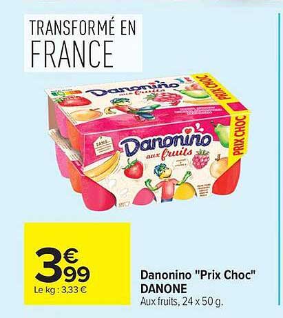 Danonino "Prix Choc" DANONE