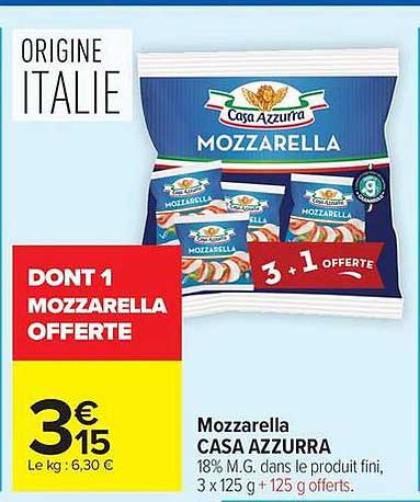 DONT 1 MOZZARELLA OFFERTE