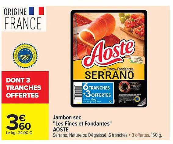 DONT 3 TRANCHES OFFERTES