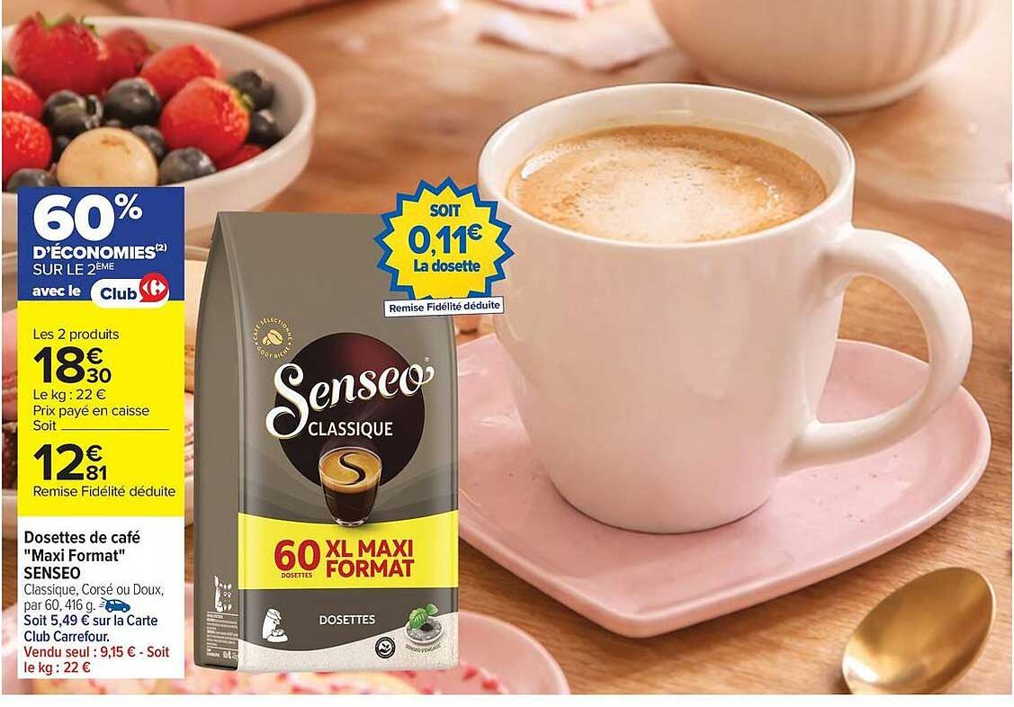 Dosettes de café "Maxi Format" SENSEO
