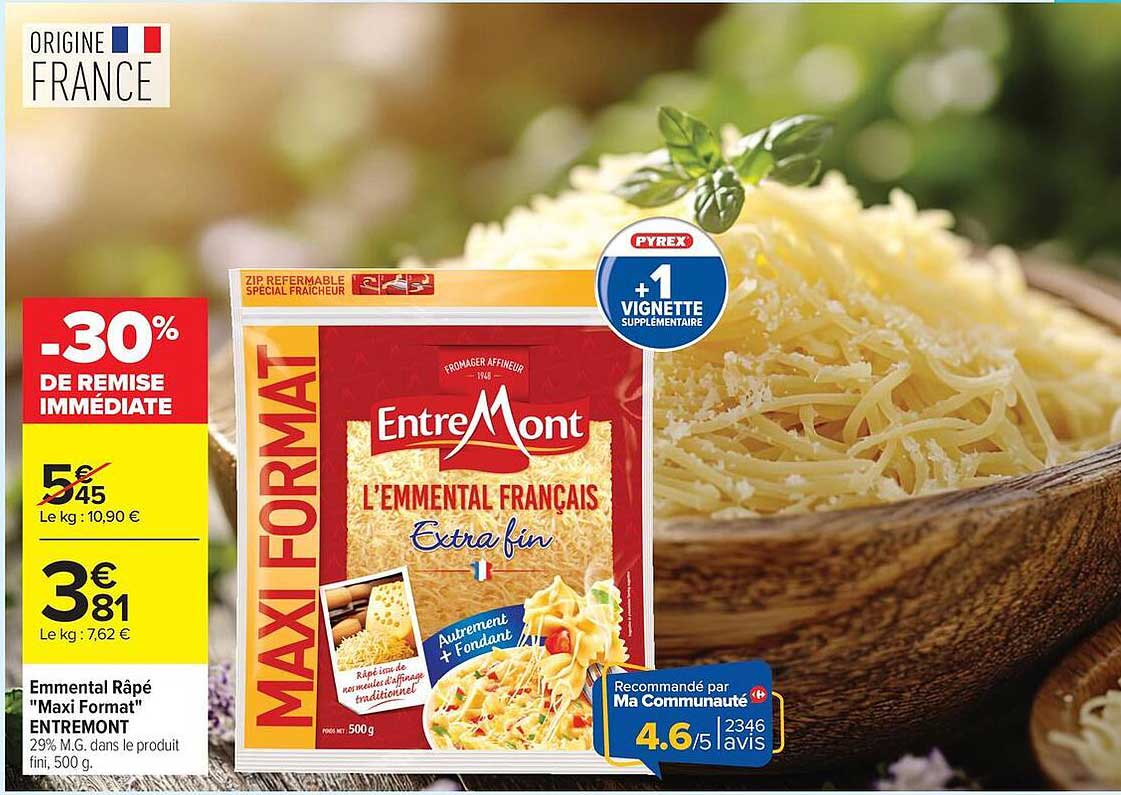 Emmental Râpé "Maxi Format" ENTREMONT