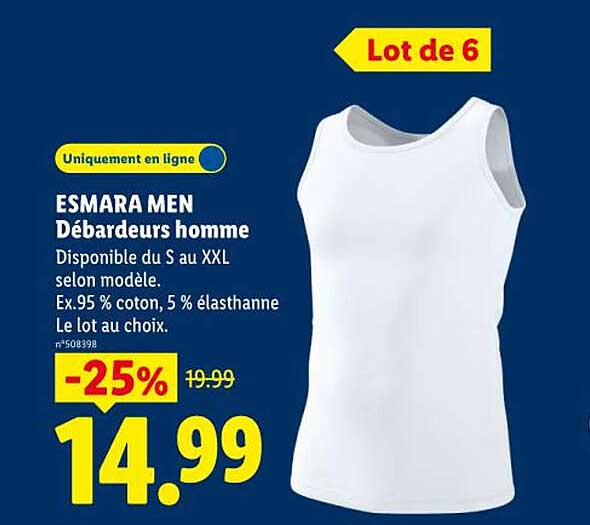 Esmara Men Débardeurs homme