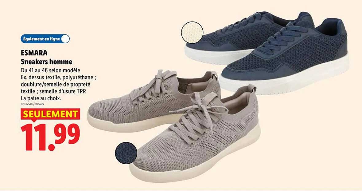 ESMARA Sneakers homme
