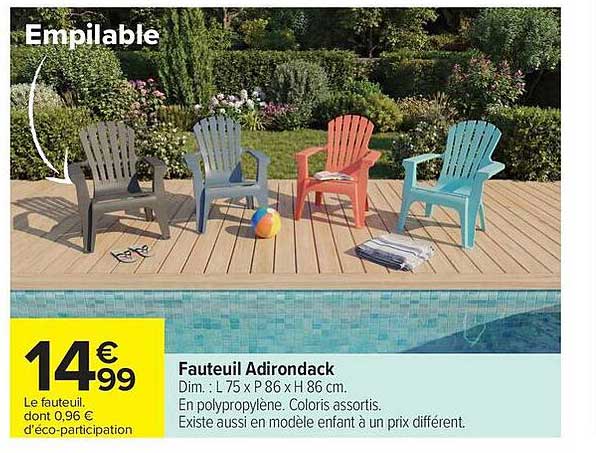 Fauteuil Adirondack