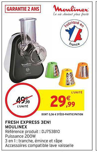 FRESH EXPRESS 3EN1 MOULINEX