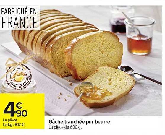 Gâche tranchée pur beurre