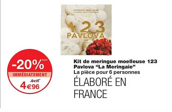 Kit de meringue moelleuse 123 Pavlova “La Meringaie”