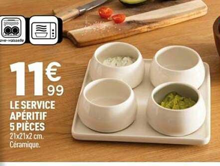 LE SERVICE APERITIF 5 PIECES