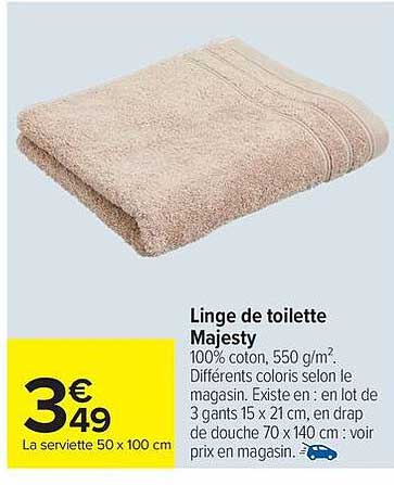 Linge de toilette Majesty