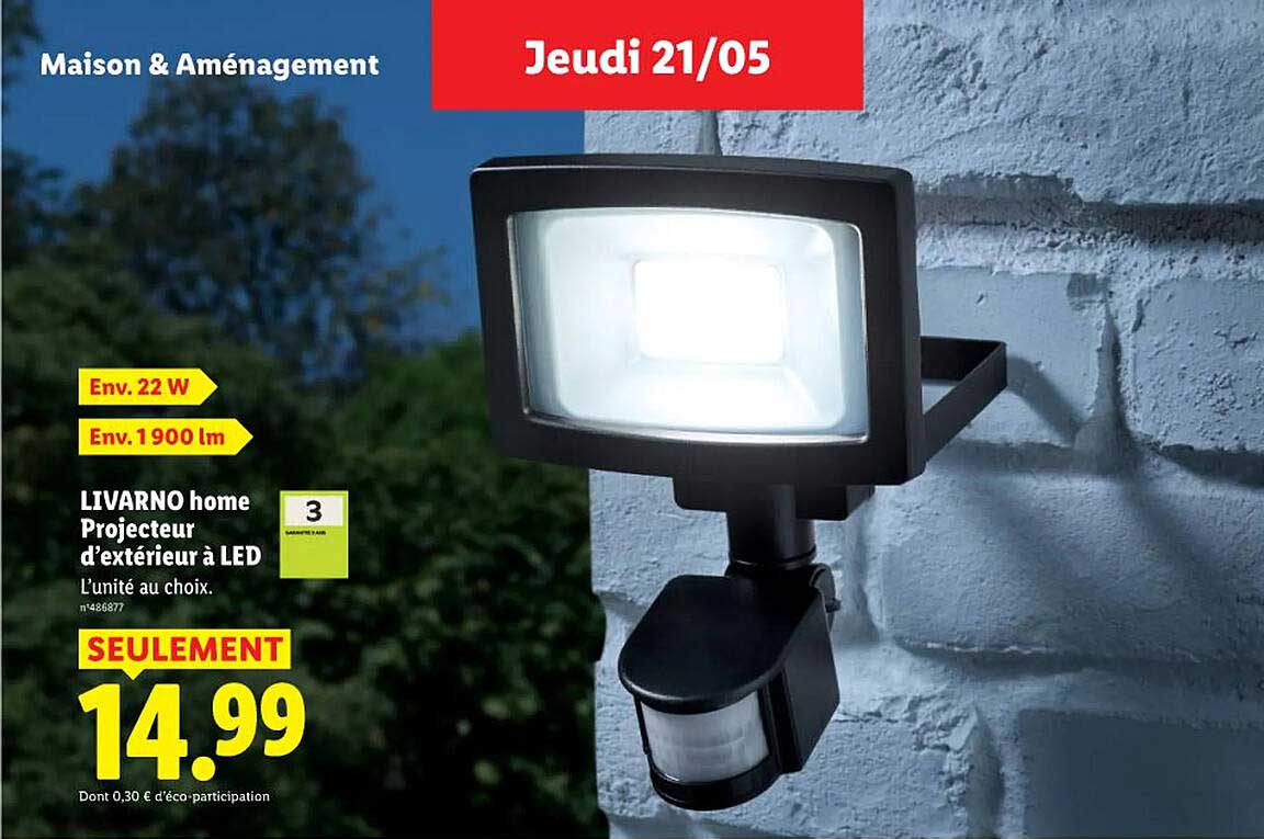 LIVARNO home Projecteur d’extérieur à LED