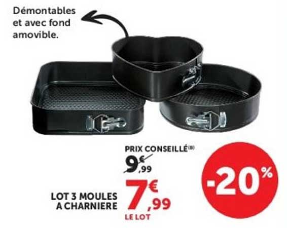 LOT 3 MOULES A CHARNIERE