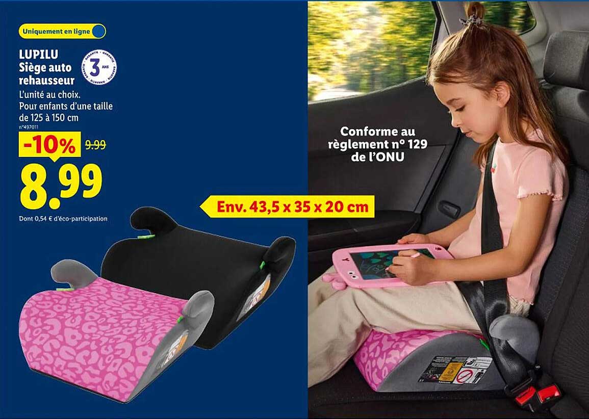 LUPILU Siège auto rehausseur