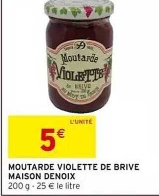 MOUTARDE VIOLETTE DE BRIVE MAISON DENOIX