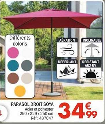 PARASOL DROIT SOYA