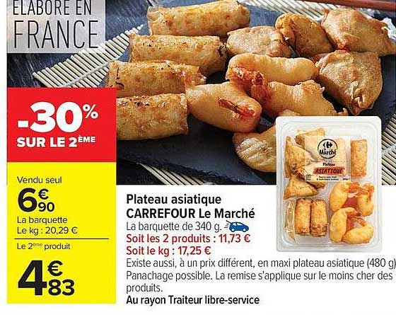 Plateau asiatique CARREFOUR Le Marché