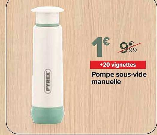Pompe sous-vide manuelle +20 vignettes