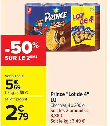 Prince "Lot de 4" LU