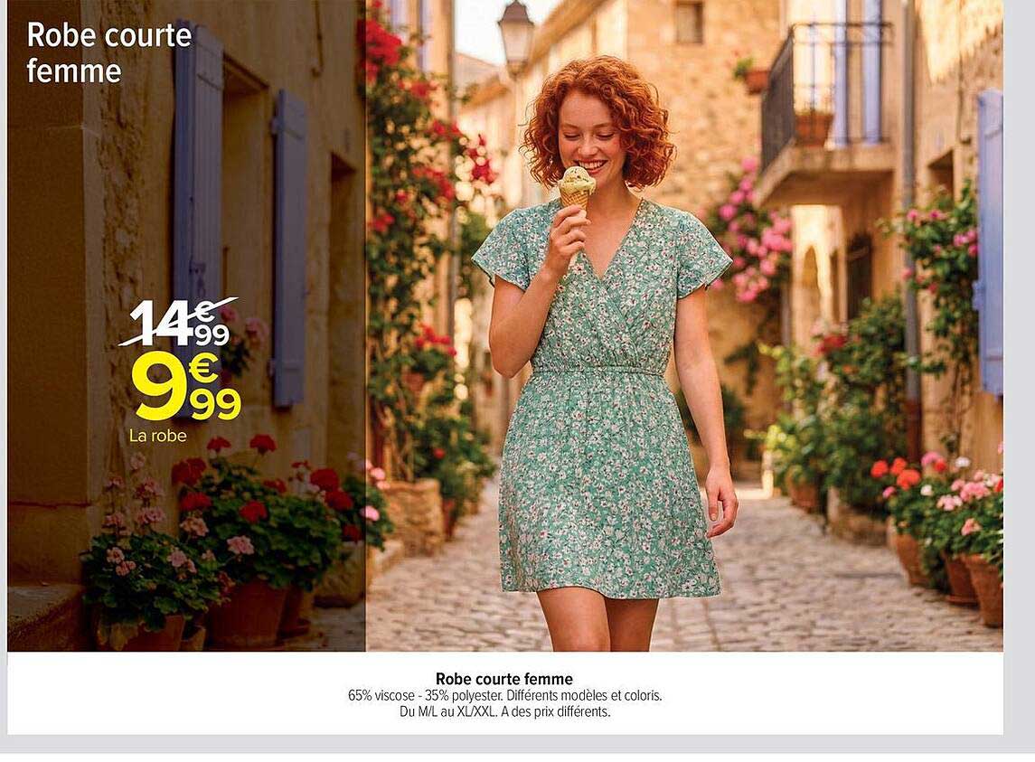 Robe courte femme
