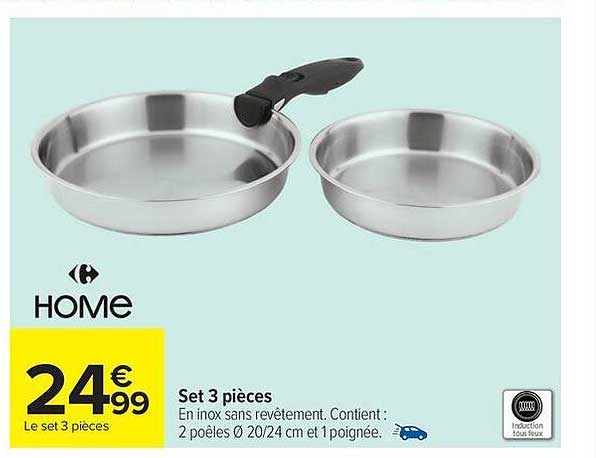 Set 3 pièces