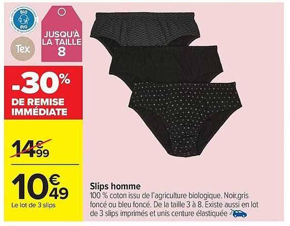 Slips homme