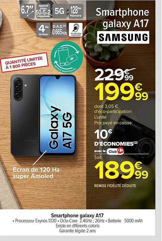 Smartphone galaxy A17 SAMSUNG