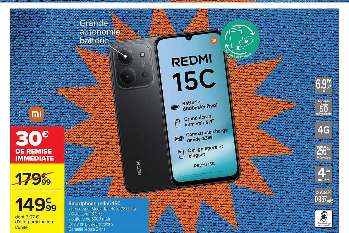 Smartphone redmi 15C