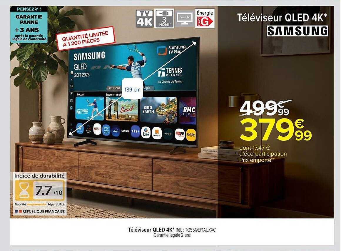 Téléviseur QLED 4K* SAMSUNG