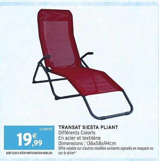 TRANSAT SIESTA PLIANT