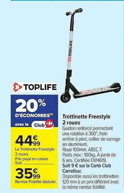 Trottinette Freestyle 2 roues